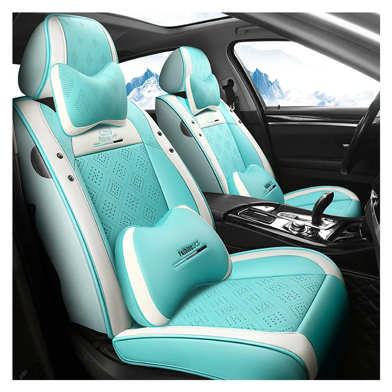 New Fashion Car Seat Cover Universal Four Seasons Leather Car Seat Cushion Cover fine quality rubber cover pneumatic driver seat dump trucks resilient cover chair construction truck four layers