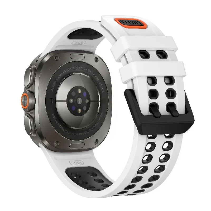 Premium Marine Band Silicone Strap Bracelet - 47mm Sports Watchband Accessory