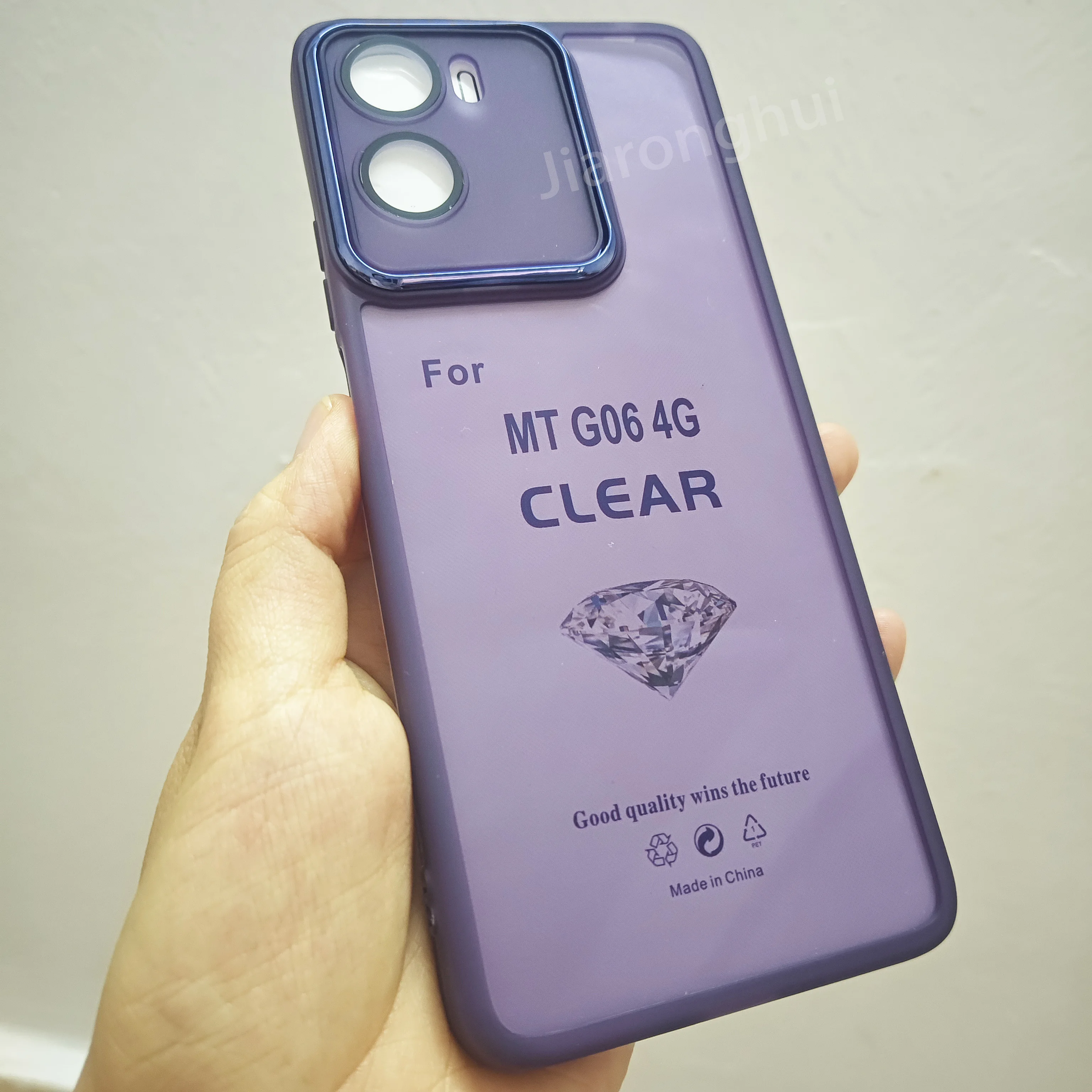 Enhanced Shockproof Silicone Back Cover with Plating
