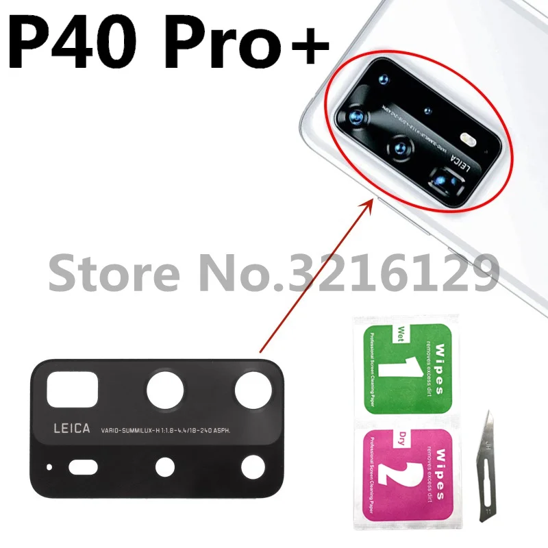Premium Back Camera Glass Lens Replacement with Adhesive and Toolkit