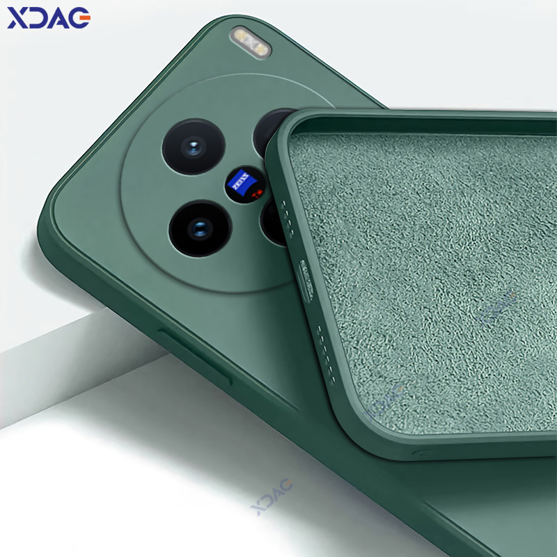Luxury Dual Layer Cellphones Case Covers for VIVO X200s 5G Camera Protection VIVOX200s Fashion Soft Square Liquid Silicone Armor