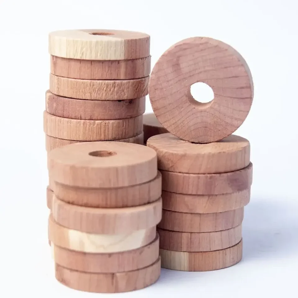 10Pcs Cedar Block Natural Insect Repellent Set