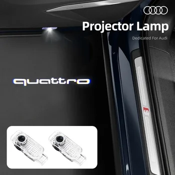 2PCS Auto Tür Wilkommenslicht LED Laser Logo Projektor Für Audi 1