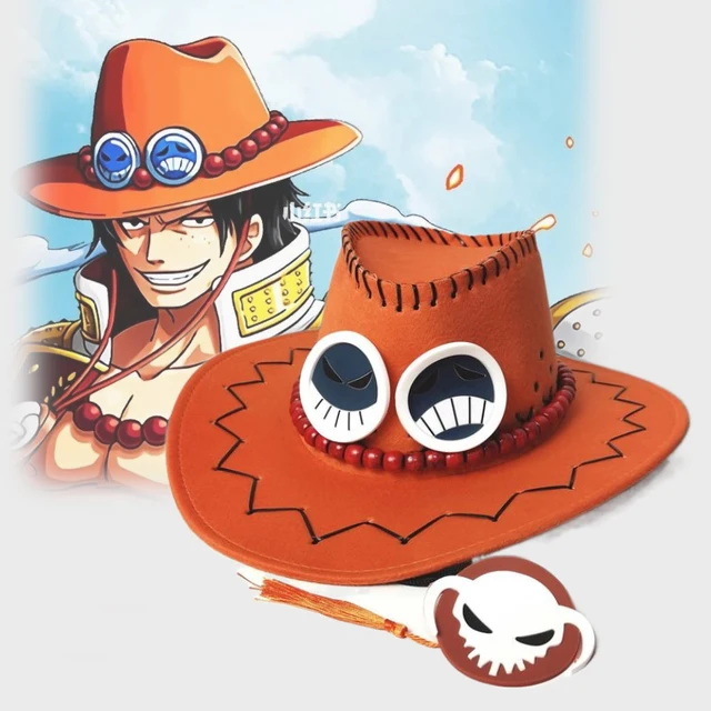 海賊帽子 Ace One Piece Cosplay Hat | One Piece Anime Ace Hat | Ace