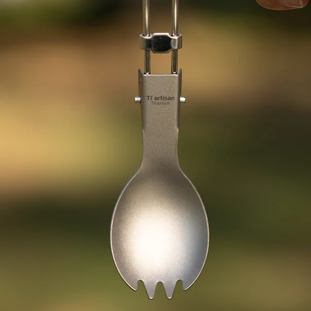 Tiartisan Titanium Foldable Cutlery Set 6