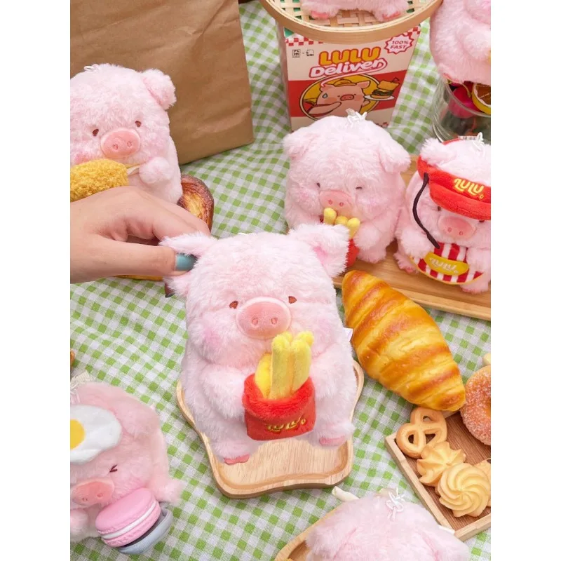 Canned LuLu 돼지 배달 가방 펜던트 블라인드 박스, 귀여운 애니메이션 주변 키체인 장난감, 서프라이즈 미스터리 생일 선물, 소녀용 인형