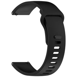 Versatile Sport Silicone Watch Strap - 22mm & 20mm - Premium Fitness Band Bracelet - 1pcs 22mm (Black)