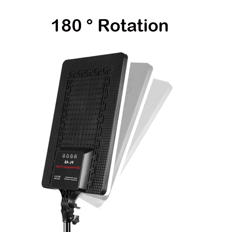 24'' 19'' Big LED Video Light 50W Photography Selfie Dimmable Panel Lighting Photo Studio Live Stream Fill LampTripod Stand 4
