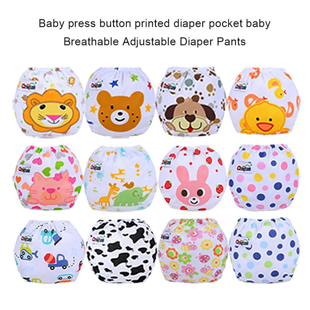 

Baby Diapers Reusable Nappies Cloth Diaper Washable Infants Children Baby Cotton Training Pants Panties Nappy Changing