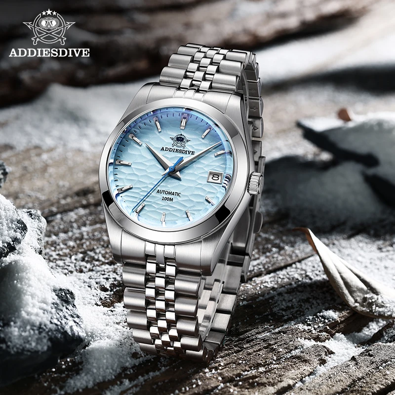 ADDIESDIVE 39mm Męski klasyczny luksusowy zegarek Sapphire