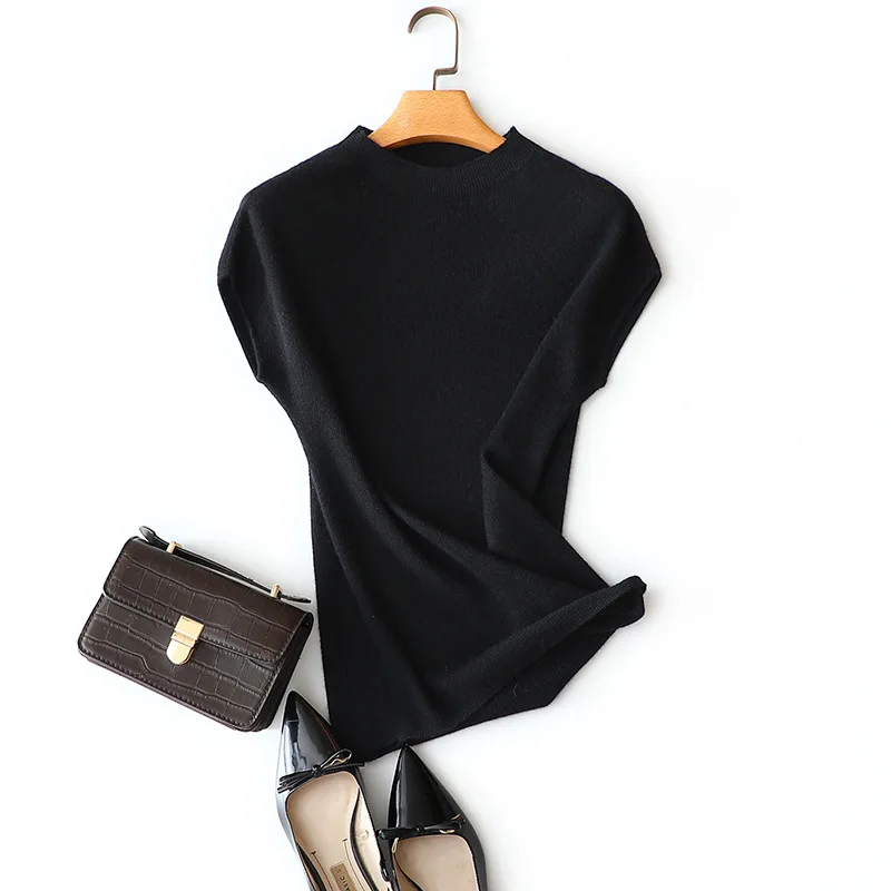 

masigoch spring autumn softness elegant knitwear 16gg worsted knit luxury 100% cashmere slim fit sweaters
