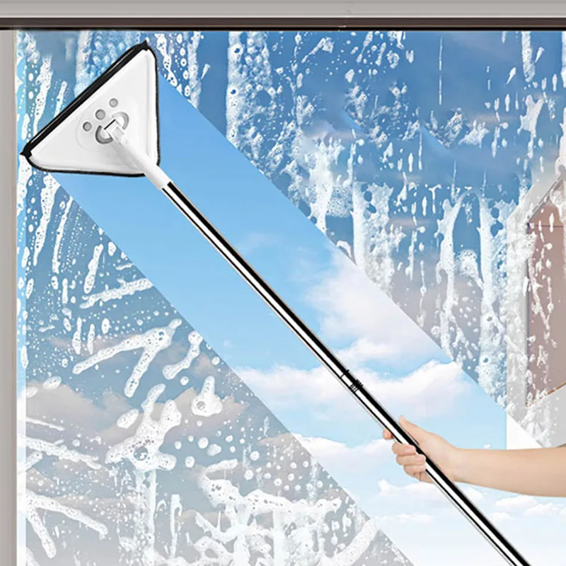 

Triangle Cleaning Mop with Long Handle Wall Cleaning Mop Wall Mop Cleaner 360° Rotatable Adjustable Dust Wall Cleaner mop emmer