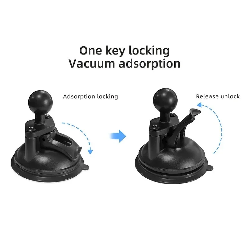1 inch Ball Head Twist Suction Cup Car Window Twist Lock Suction Cup Base with 1" Ball Mount for Gopro Camera Smartphone
