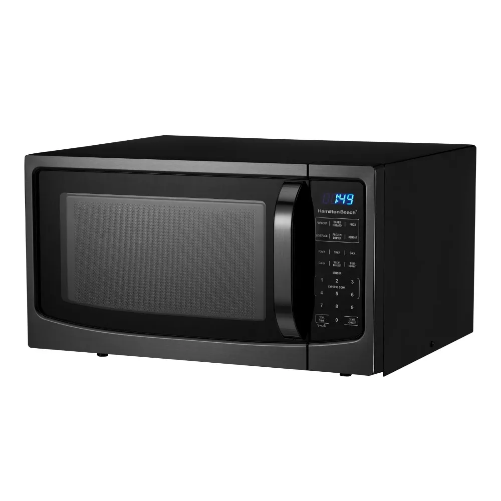 

Hamilton Beach 1.6 Cu.ft Black Stainless Steel Digital Microwave Oven