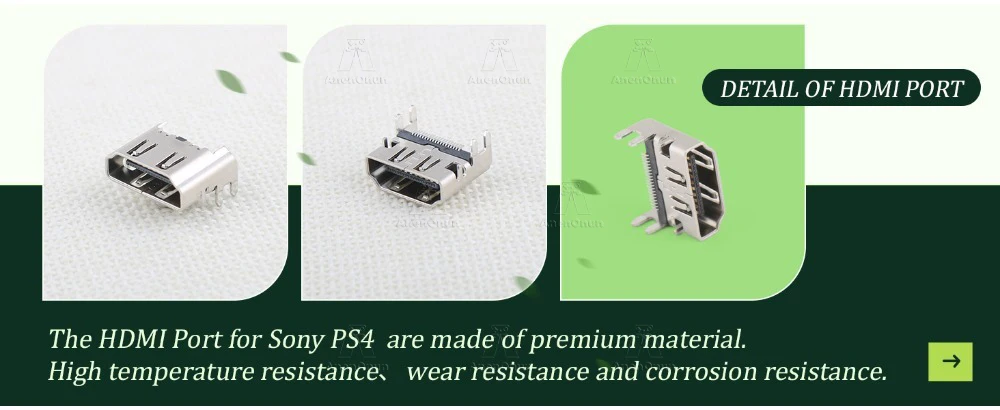 Original HDMI-Anschluss für PS4 Ersatz-Reparaturteil Premium HDMI Display Socket Jack Interface Connector PS4 Konsolenzubehör – Detail 5
