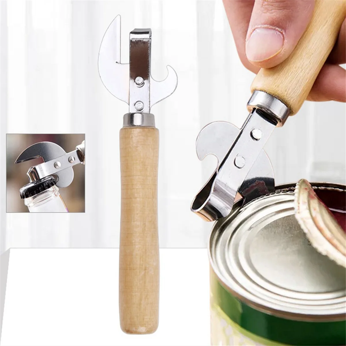 Manual Lid Remover Multifunction Can Opener Utensil Gadgets for Jars Canisters Kitchen Accessories - Image 6