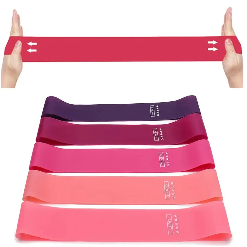 5 Different Levels Resistance Bands Yoga Sport Exercise Elastic Fitness Bands Workout Pilates Home Rubber Gym Accessories yoga resistance bands