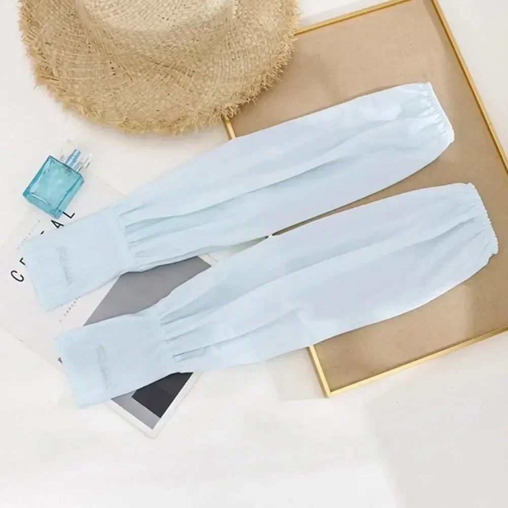 Summer Loose Sunscreen Driving Ice Silk Sleeve Female Long Length UV Protection Arm Arm Glove Sleeves Super Soft Breathable