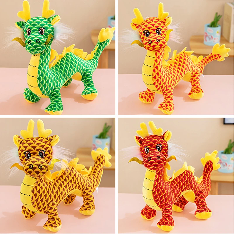 

1Pcs Unique Design Chinese Dragon Plush Pendant Soft Stuffed Animal Dragon Mascot Ornaments New Year Gift Children Present