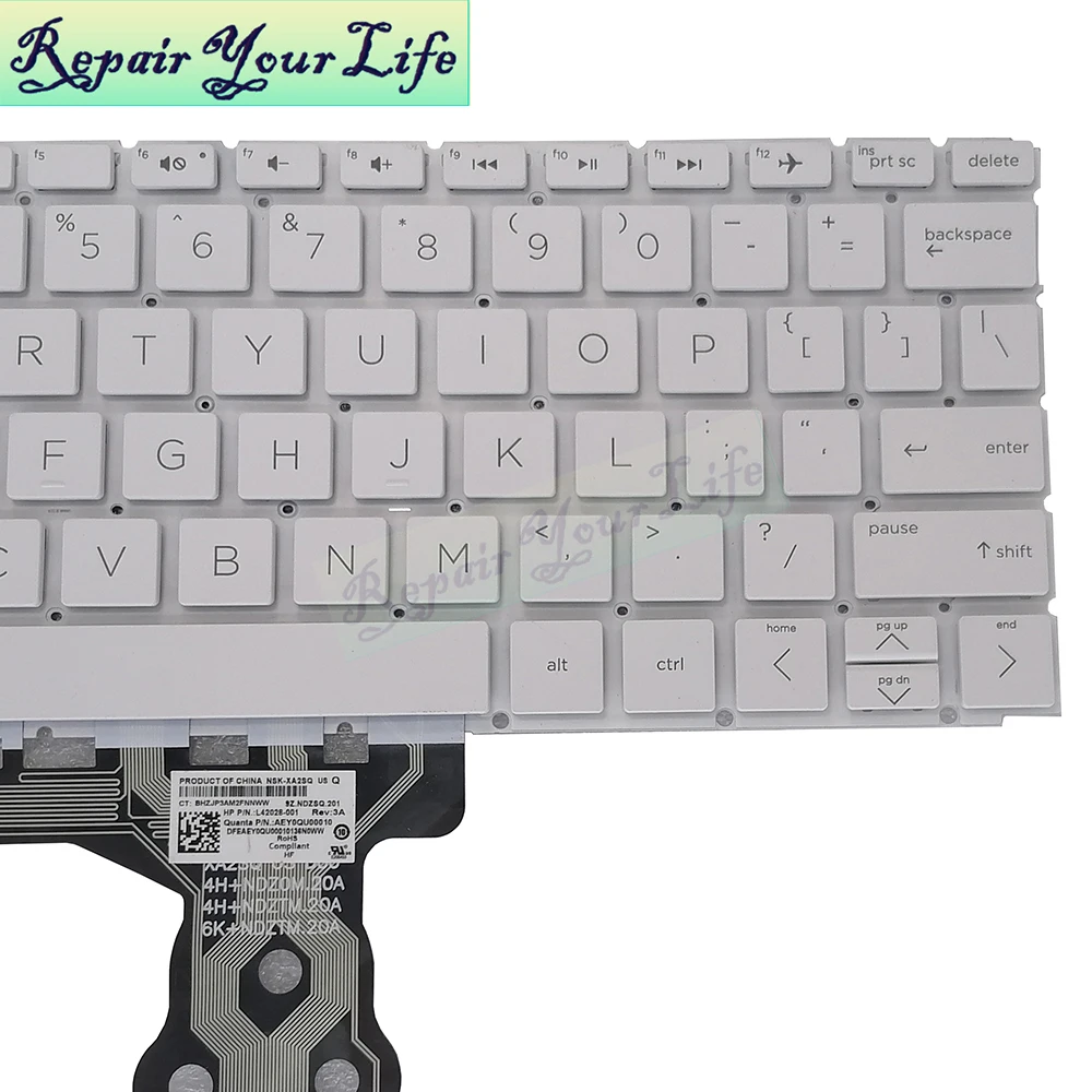 Rus Teclado Russo para hp Stream 11-aj 11-ak Aj0003ur Ak1010nr Ak1012 Ak1020 Teclado Portátil Inglês L42028001 9zndz8q201 us - Imagem 3