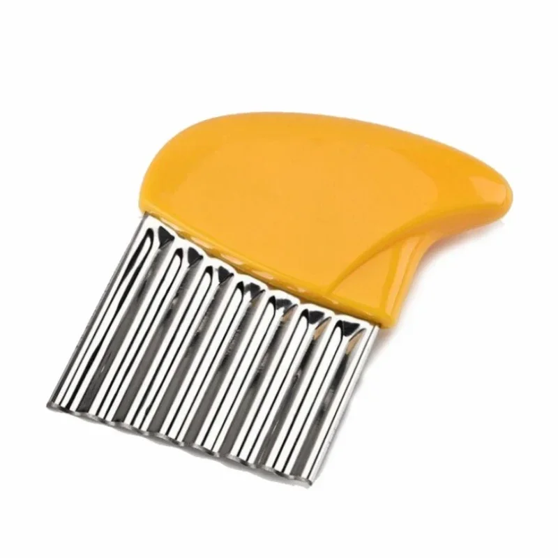 1pc Potato Wave Cutting Stainless Steel French Fries Slicer Vegetable Cutter Kitchen Accessories