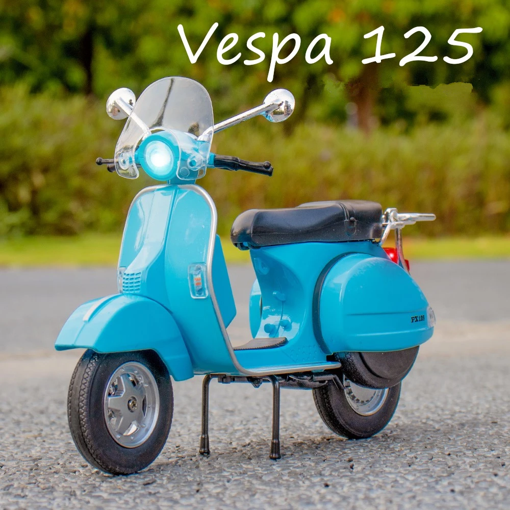 Diecast 1:10 Scale Vespa PX 125 Alloy Motorcycle Model Metal Die-Cast & Toy  Vehicle Fans Collectible Gift - AliExpress