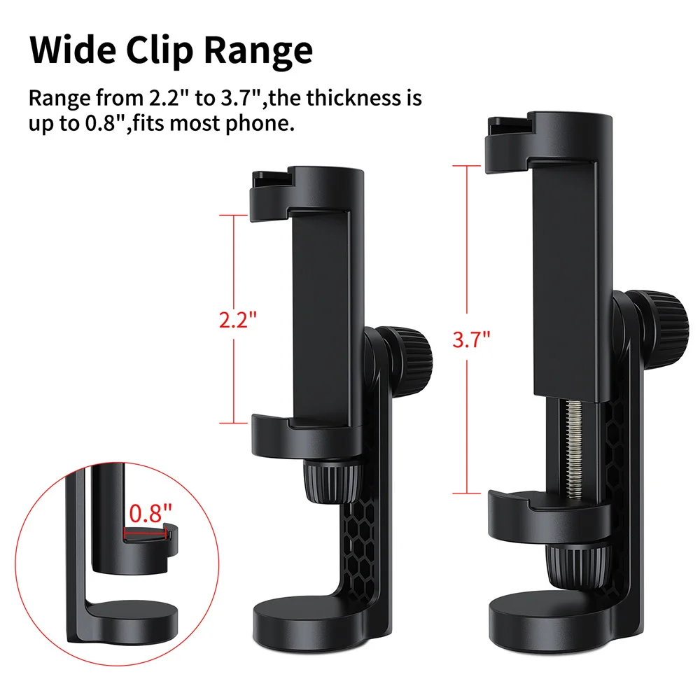 UURIG-Octopus tripé flexível para telefone, SLR DSLR, Gopro Camera, estender parafuso com Ballhead, ColdShoe, telefone clip remoto, 1/4