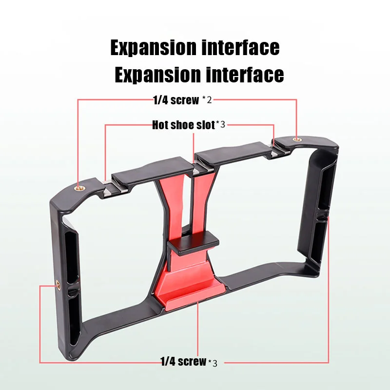 Support Smartphone Vidéo Rig avec Trépied 1/4" - Stabilisateur pour Téléphone