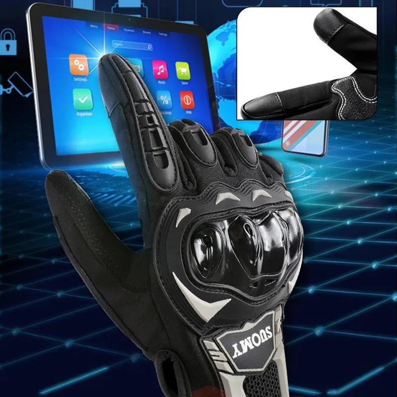 Motorcycle Gloves, Sports Gloves, Winter Gloves, Winter Warm, Spring Autumn, Windproof, Men Women, Motocross Racing, Biker, Touch Function