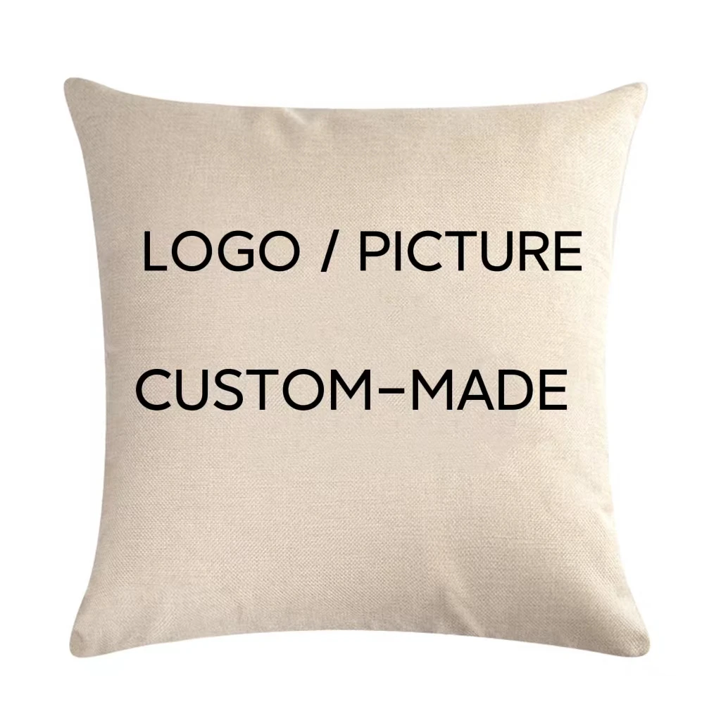 

Logo Customize Pillow Cases 45cm*45cm Personality Home Decor Linen Throw Pillowcases Custom Made Picture Printing Pillow Cover