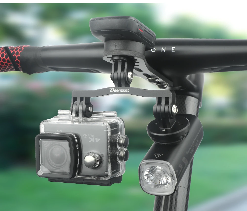 Fahrrad Integrierte Lenker Computer Halterung für Garmin Bryton Wahoo Rennrad Tacho Scheinwerfer Carbon Faser Halterung Ständer – Detail 17