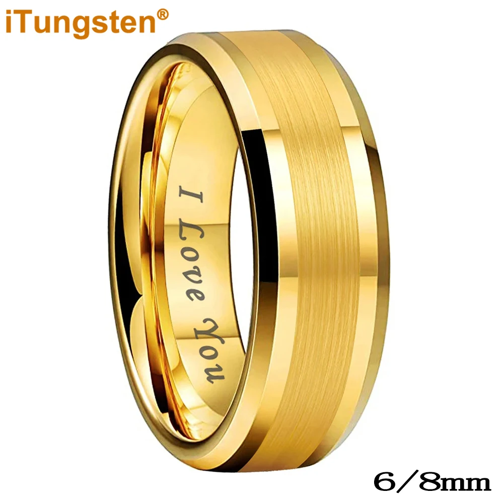 Anillos De Tungsteno De Alambre De Púas Con Patrón Personalizado, Bandas A Juego O Por Individuo, Anillo De Carburo De Tungsteno Biselado Negro De 2 Tonos, Bandas De Aniversario De Ajuste