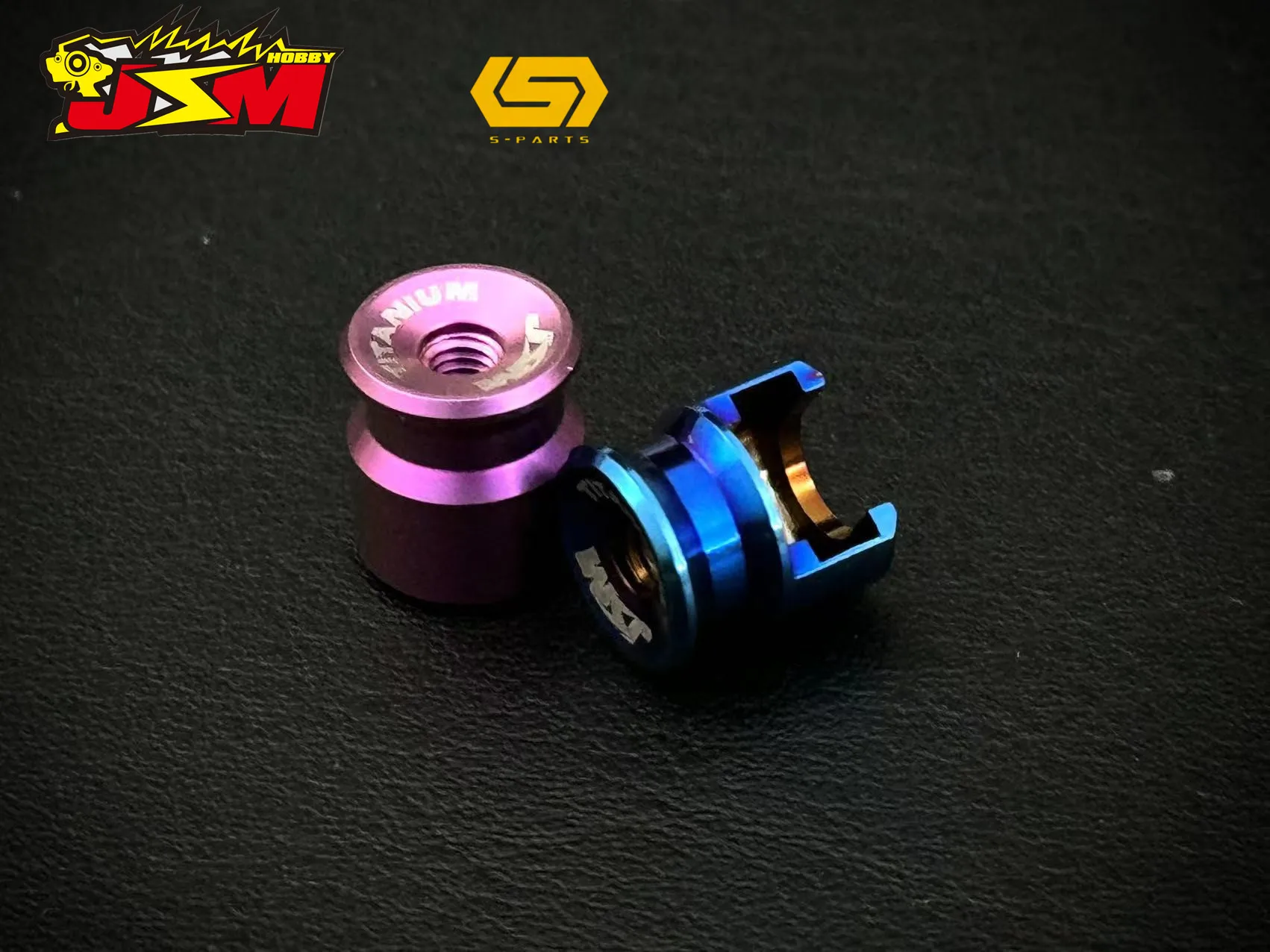 JSM Hobby TITANIUM Battery Grips with bullet plugs 4/5mm 5