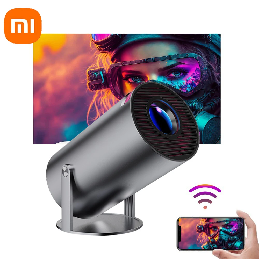 

XIAOMI New Android 11 4K Projector WiFi6 HY300 Allwinner h713 200ANSI BT5.0 1280*720P Dual wifi Home Theater Outdoor portable