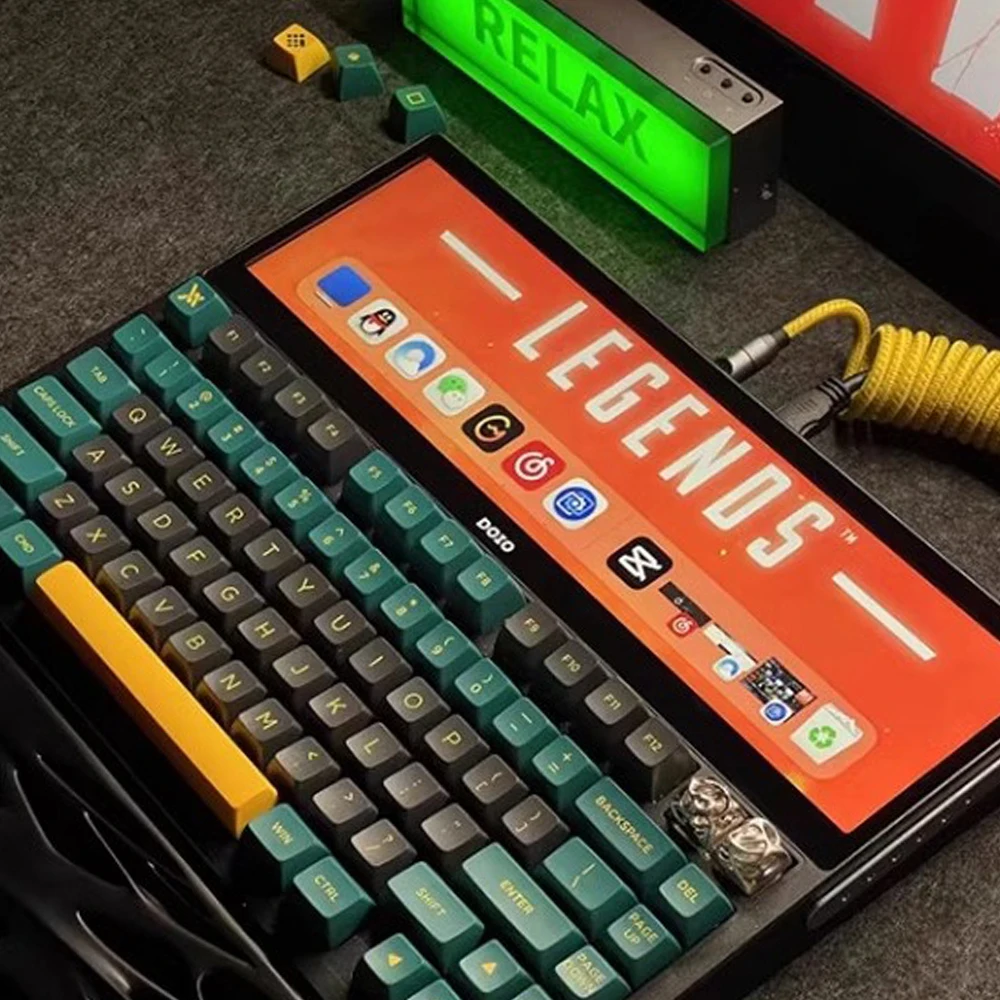 LOONGTR 무선 기계식 키보드 키트, 스크린 OLED 개스킷, PCB 핫 스왑, CNC 알루미늄 합금 게이밍 키보드, QMK VIA, DOIO82