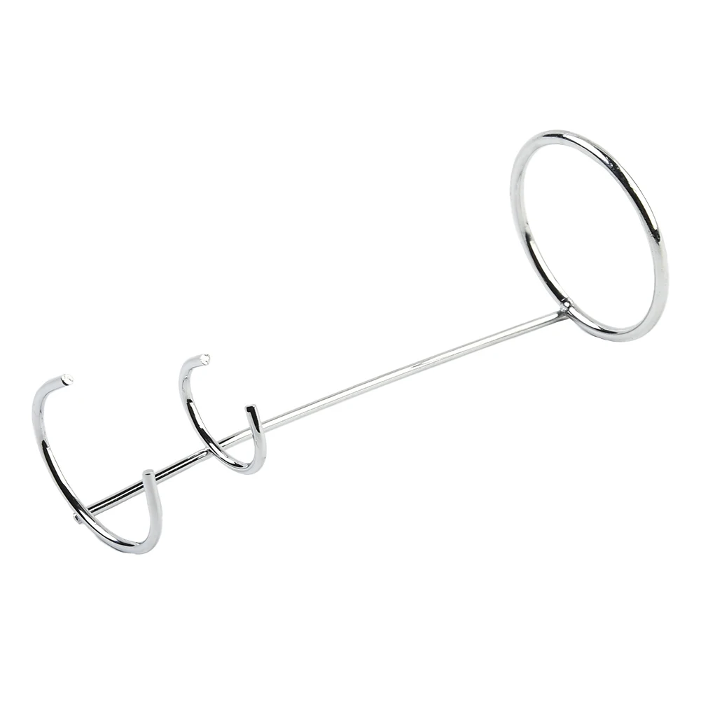 

Kitchen Tool Holder Stainless Steel Bracket Easy To Clean Electric Egg Beater Milk Frother Stand Silver 1 Pcs 16.3x6x4.8cm