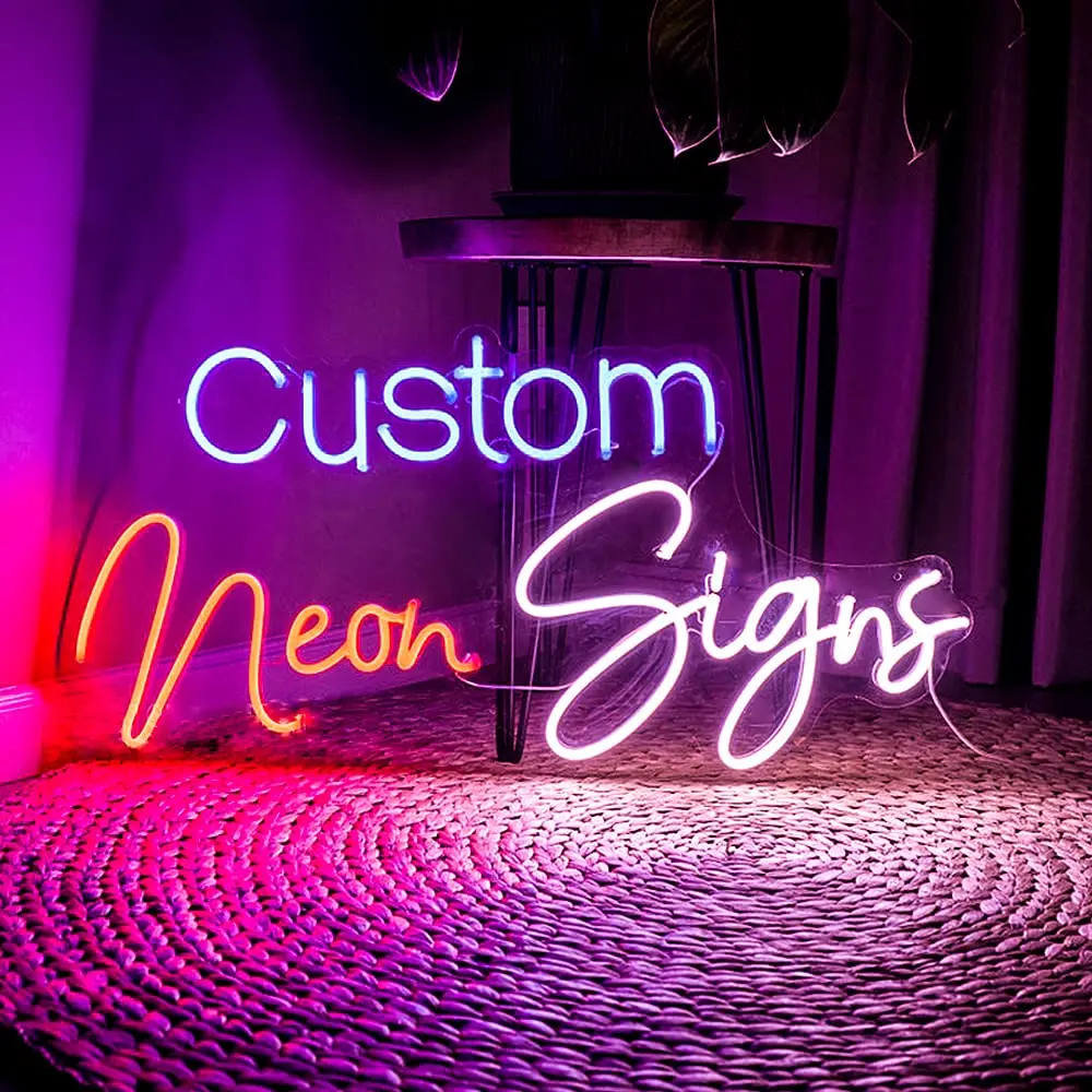 Custom LED Neon Signs, Personalised Neon Lights Sign for Bedroom Wedding Birthday Party Home Wall Décor Salon Neon Light Sign led neon open sign for business neon lights open sign led wall decor neon led signs adjustable brightness bar salon stores hotel