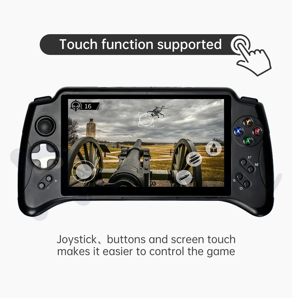 New POWKIDDY X17 Android 7.0 Handheld Game Console 7-inch IPS Touch Screen MTK 8163 Quad Core 2G RAM 32G ROM Retro Game Players