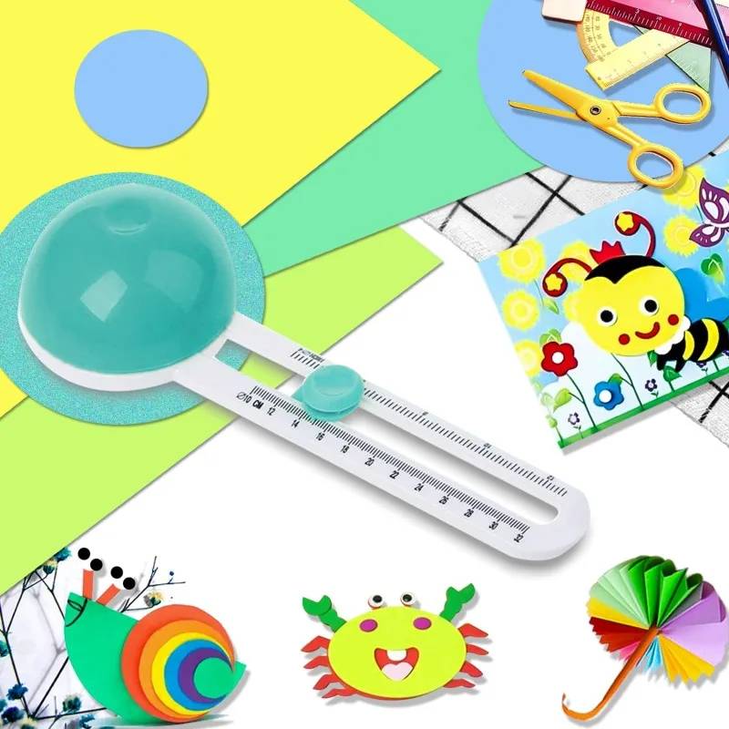 Round Cutting Knife Patchwork Compass Circle Cutter Round Paper-Cutting Machine Scrapbooking Cutters Cards DIY Tools Accessories
