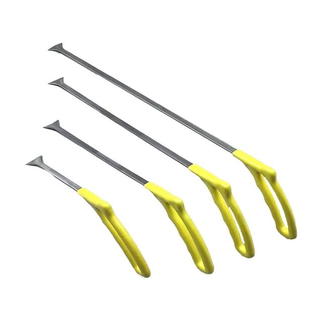 PDR Car Paintless Dent Repair Tools Crowbar Bar Push Rod Hooks Automotive Hand Tool Silver Universal Fitment 21cm/31cm/41cm/51cm 3