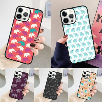 Animal Elephant Phone Case For iPhone 14 15 13 12 Mini XR XS Max Cover For Apple iPhone 11 Pro Max 6 8 7 Plus SE2020 Coque- Animal Elephant Phone Case For iPhone 14 15 13 12 Mini XR XS Max Cover For.jpg