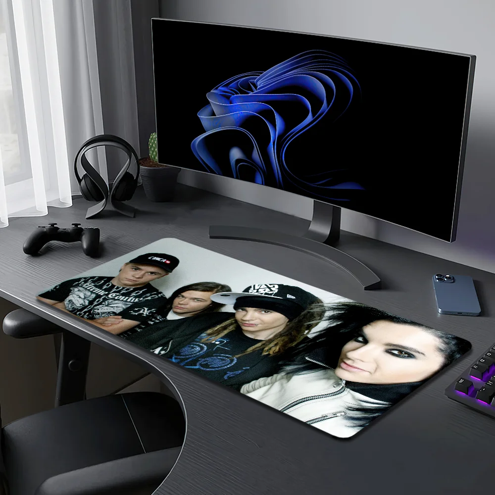 Band Tom Bill Kaulitz Tokio Hotel For Computer Game Big Keyboard Office Large Mouse Mat Pad Anti-slip Rubber PC Mice 2