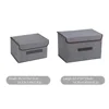 Fold Non Woven Fabric Storage Box Gray Home Supplies Clothing Underwear Sock And Kid Toy Storage Organizer Cosmetics 6