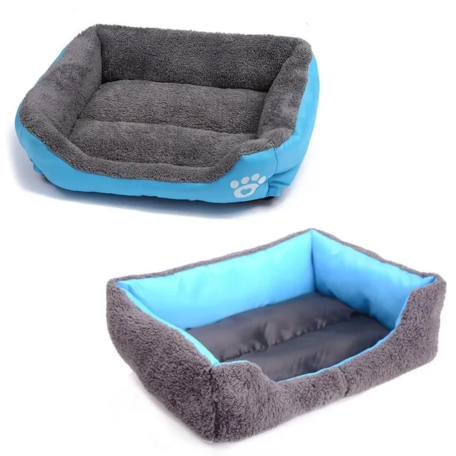 Large Winter Dog Bed Square Plush Cat Nest Kennel All Season Washable Dog Sofa Waterproof Mattress Cat Bed for Medium Dogs 5