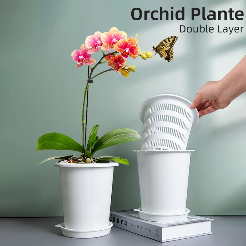 Meshpot Flower Orchid Pots with Holes Home Plants Pots Indoor Planter for Orchid, Lily, Rose,Succulent , Cactus,Herb