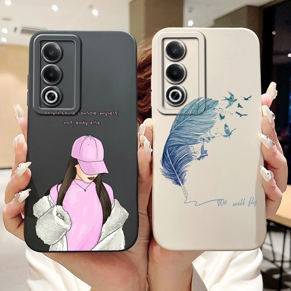 Cute Cartoon Pretty Girls Soft TPU Phone Case Bumper Cover