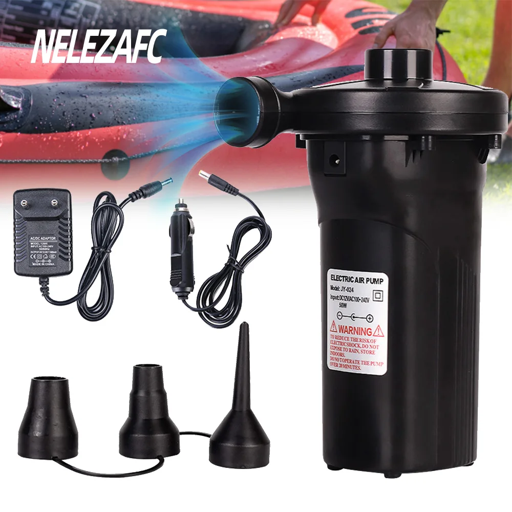 Electric-Inflatable-Compressor-Rechargeable-4500MAH-For-PVC-Boat ...