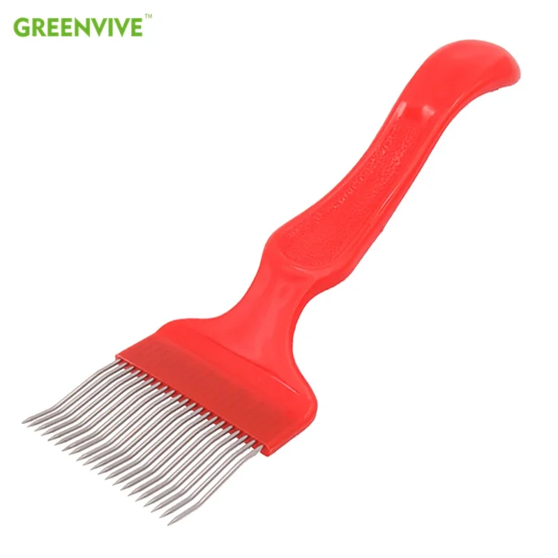 

1Pcs 21 Pin Stainless Steel Tines Comb Uncapping Fork Scratcher Apiculture Cut Honey Fork Beekeeper Supplies Bee Beekeeping Tool