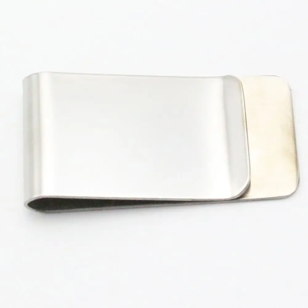 Glossy Men Money Clip Slim Cash Clip Stainless Steel ID Card Folder Protable Wallet Mini Metal Bill Clamp Male Mini Purse credit card holder,id card holder,metal money clip