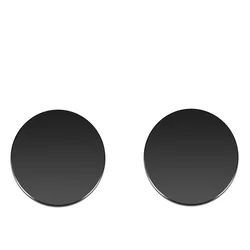 Universal Magnetic Metal Plate for Phone Stands and Holders (5 - 2pc Black Round)